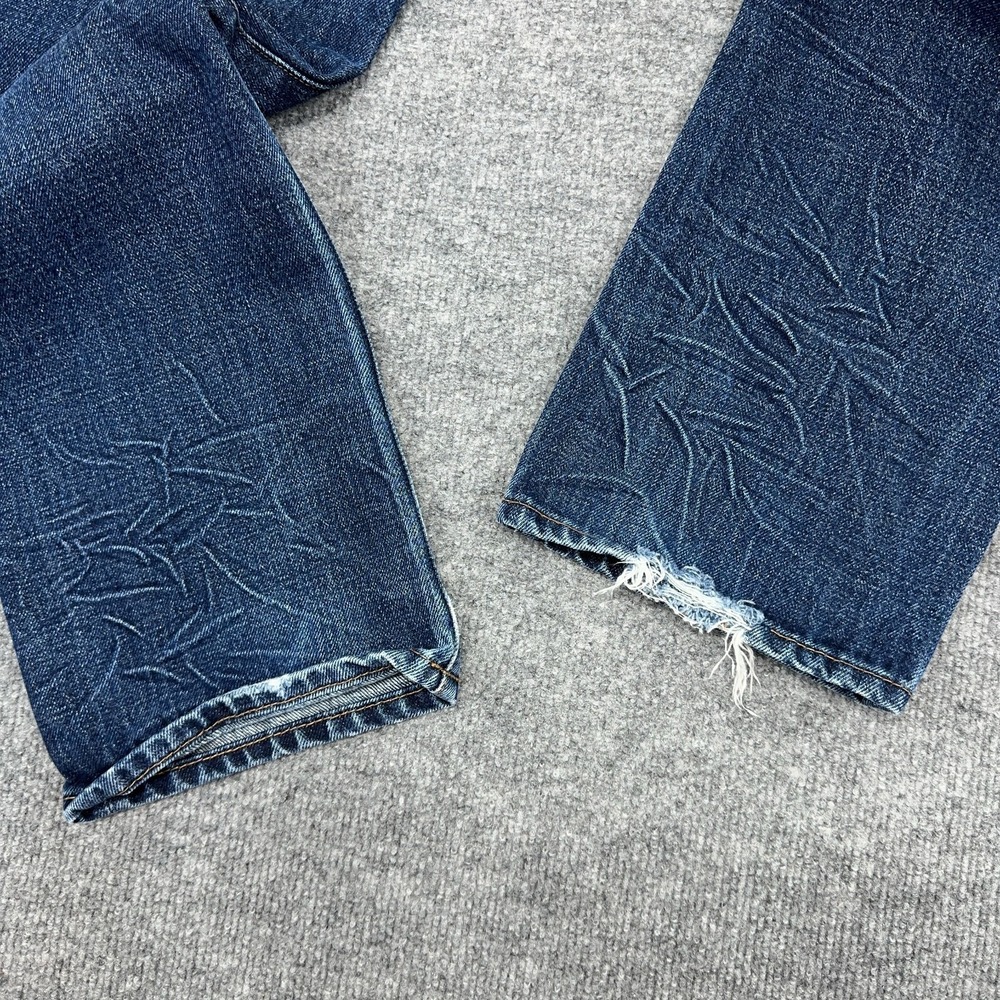 Gap 1969 Jeans Mens 30x30 (Fits 32x30) Selvedge Denim Straight Dark Honeycomb - Picture 13 of 14